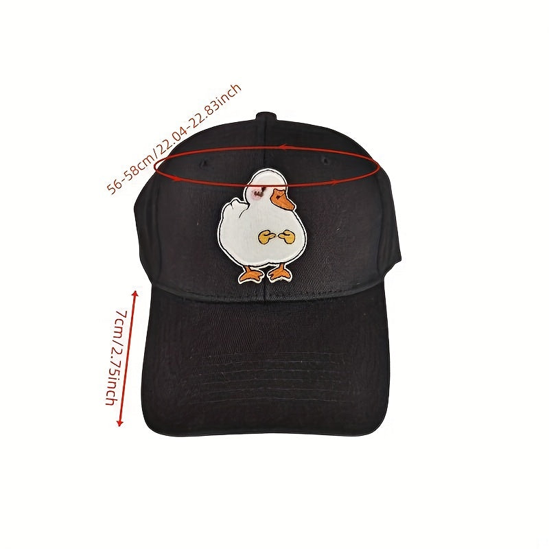 Duck Bear Patch Baseball Cap Lightweight Sun Shade Dad Hats