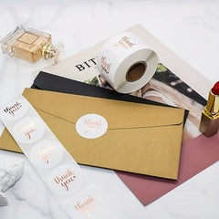 500pcs Golden Thank You Wedding Gift Sticker