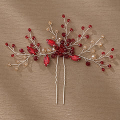Vintage Crystal Hairpin U shaped Hair Pin Jewelry