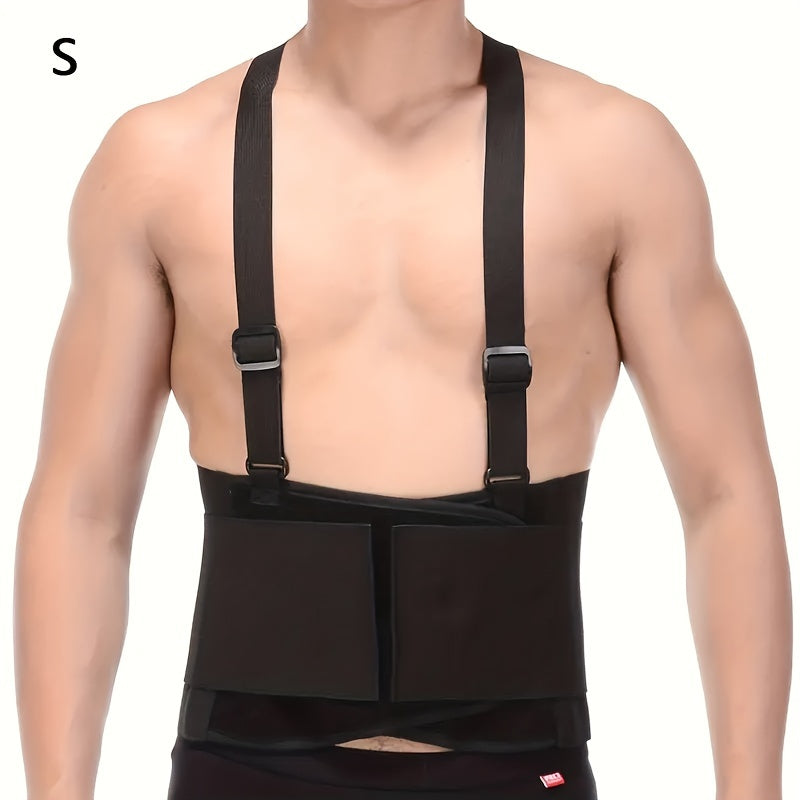 Heavy Duty Weight Lift Lumbar Back Support Belt Brace Suspender