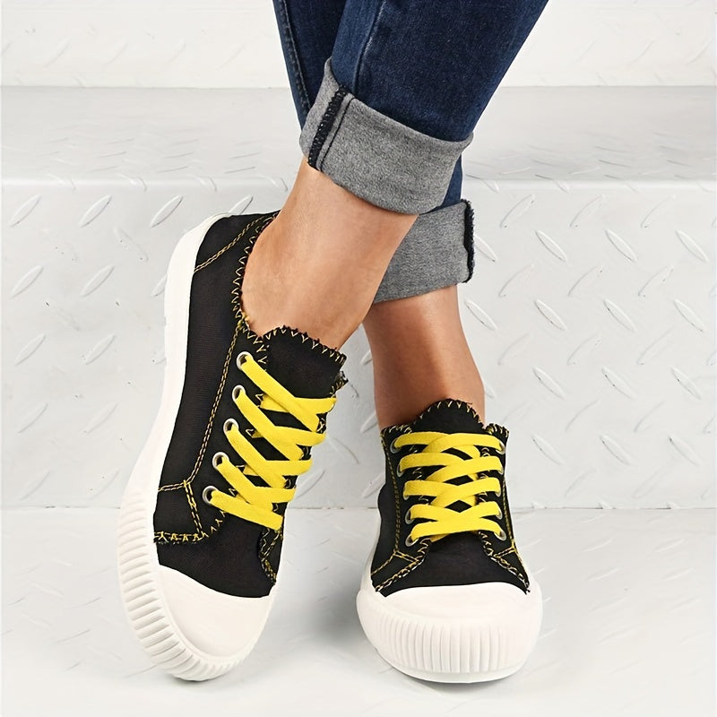Thick Bottom Low Top Women's Shoes Casual Lightweight Comfortable