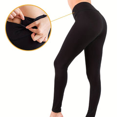 High Waist Women's Fitness Leggings with Inner Pockets