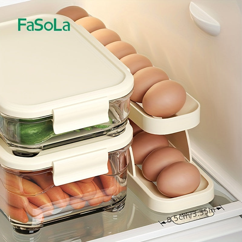 Fasola Egg Storage Box - Refrigerator Side Door Egg Shelf