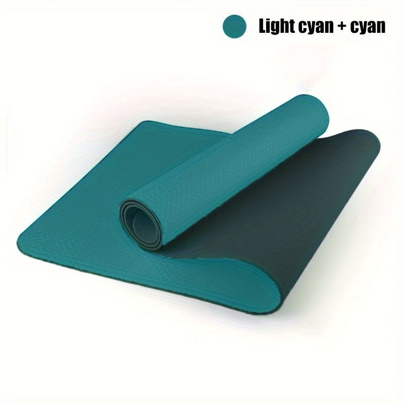 TPE Yoga Mat Soundproof Shockproof Non-Slip Mat Home Exercise Thickened Yoga Mat