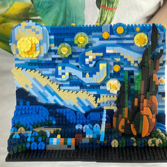 ABS Starry Night 3D Building Blocks Set DIY Art & Decor Creative Puzzle