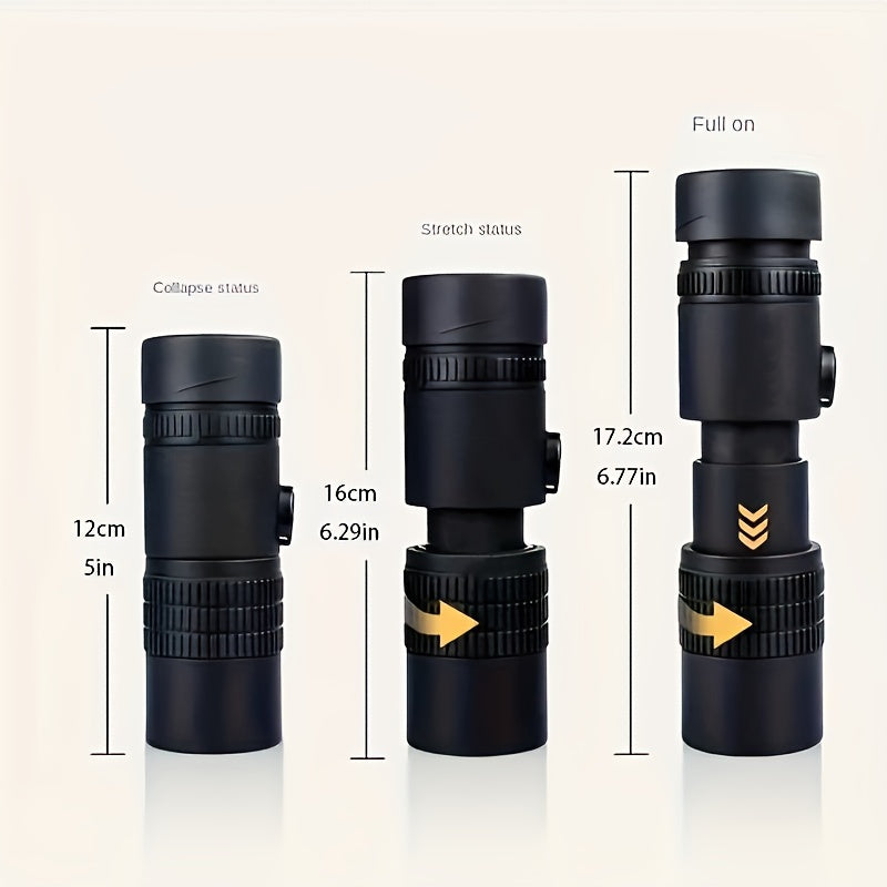 High-Powered Monocular Telescope with Tripod and Phone Clip