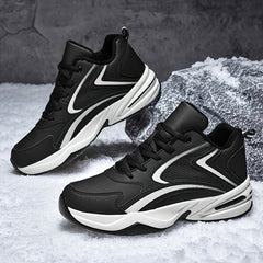 PLUS SIZE Men's Solid Basketball Shoes Comfy Breathable Non Slip Shock Absorptio