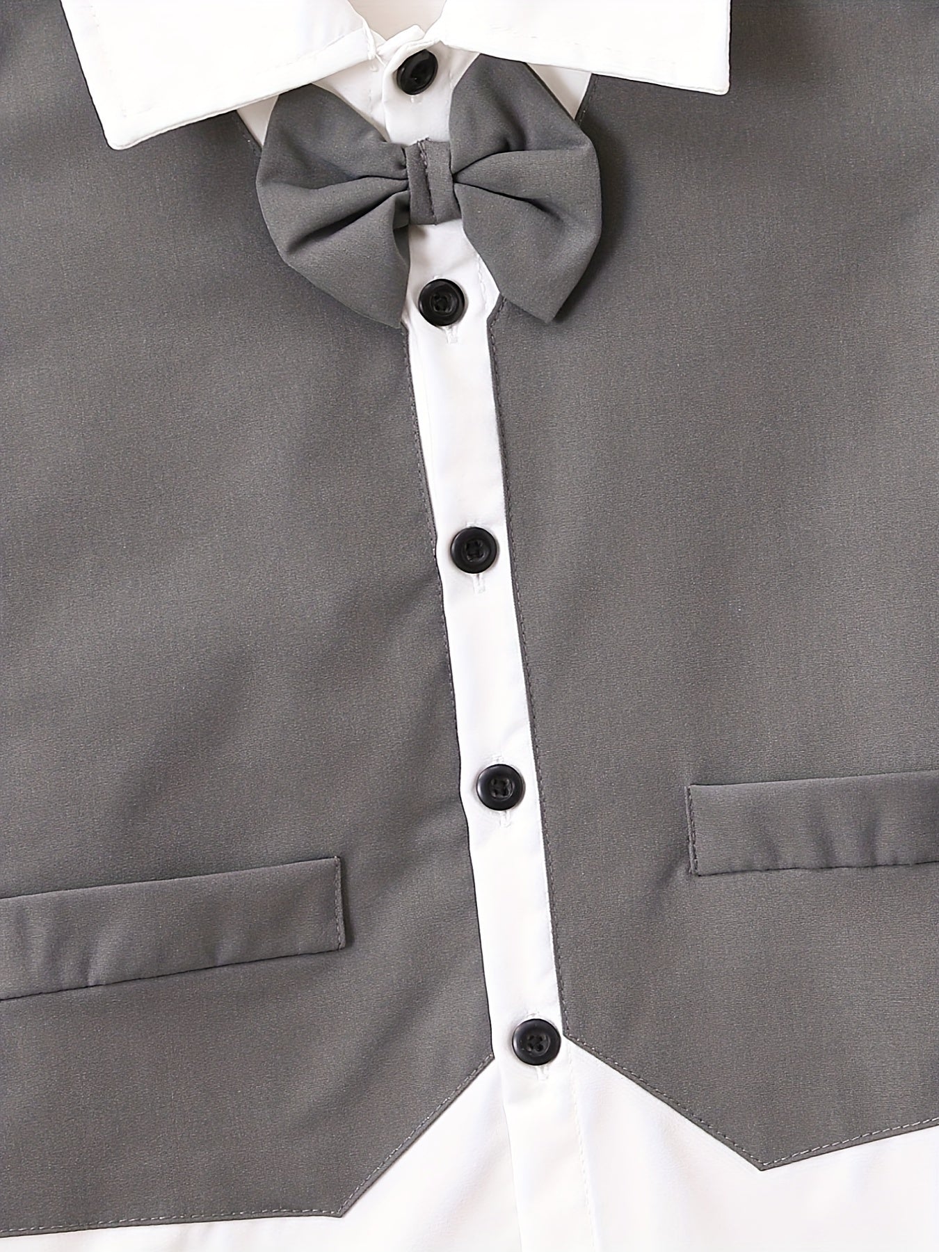 Boys Formal Outfit Short Sleeve Shirt & Pants Set