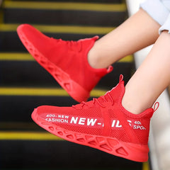 Boys Lightweight Breathable Woven Running Shoes