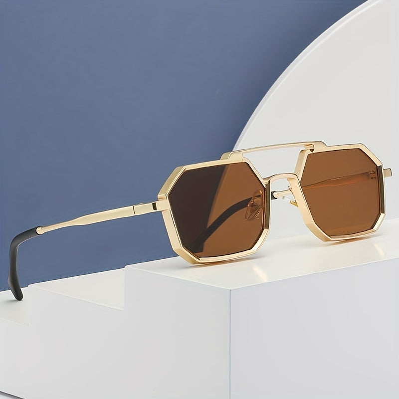 KAJILA Steampunk Style Sunglasses Metal Frame UV Protection Glasses