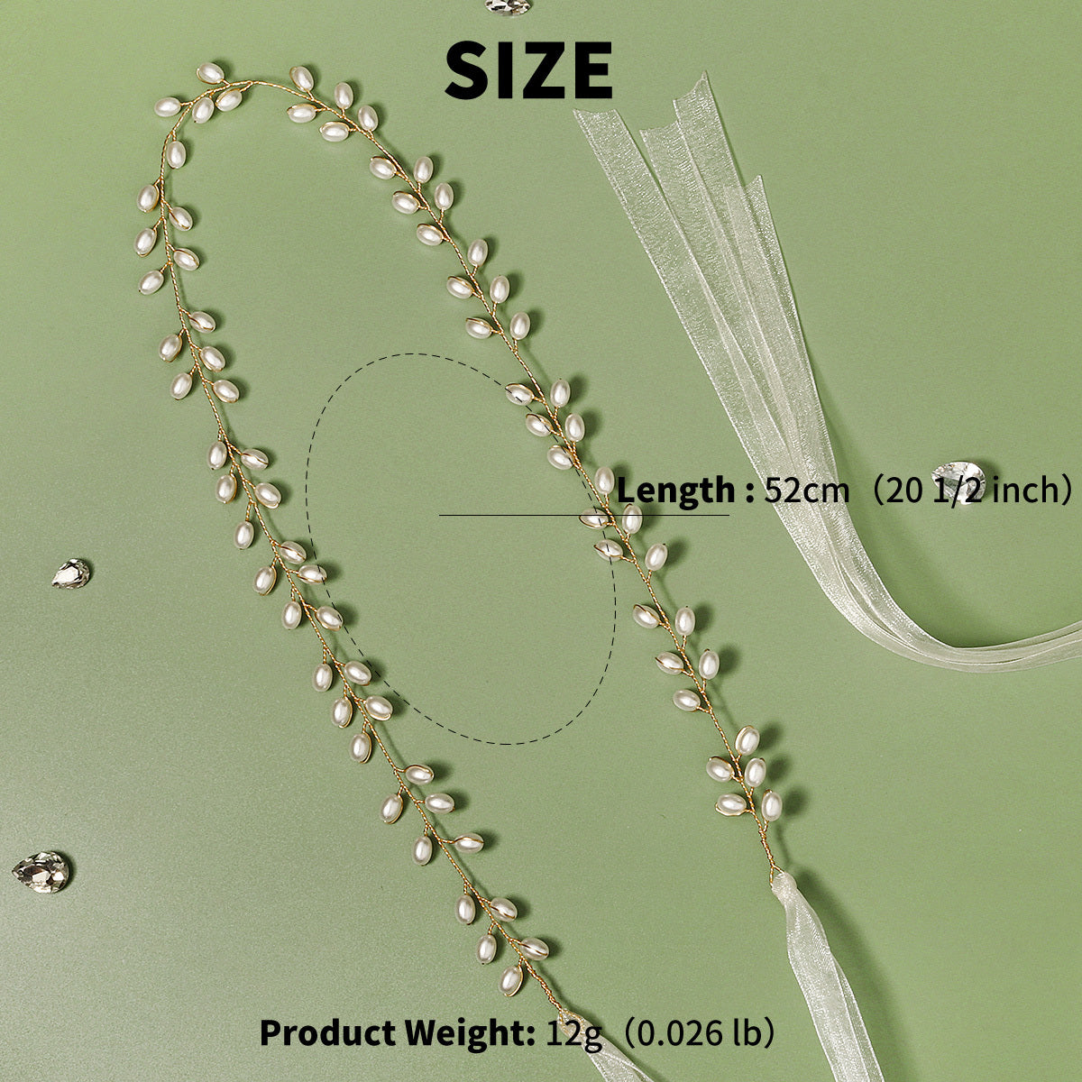 Faux Pearls Bridal Wedding Belt Accessories