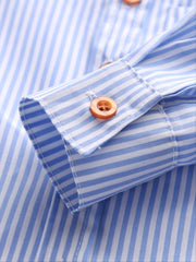 Boys Striped Button Up Shirts - Fall Fashion Essential