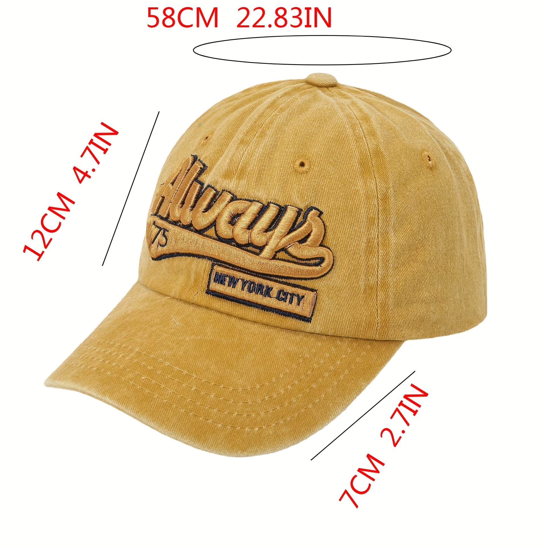 Vintage Baseball Cap Washed Distressed Cotton Dad Hats