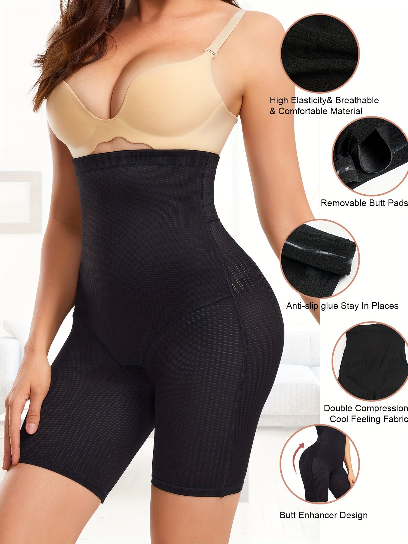 High Waist Shaping Shorts Tummy Control Compression Butt Lifting Underwear