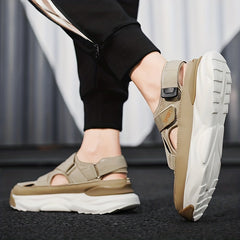 Men's Mesh Slip On Platform Sandals