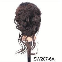 Synthetic Curly Hairpiece Hair Claw Wig Bun Hair Claw Chignon Shark Cla