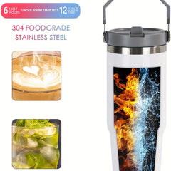 20oz Tumbler With Handle Stainless Steel Vacuum Flask