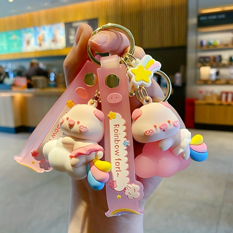 Cute Rainbow Clothing Keychain - Car or Bag Accessory