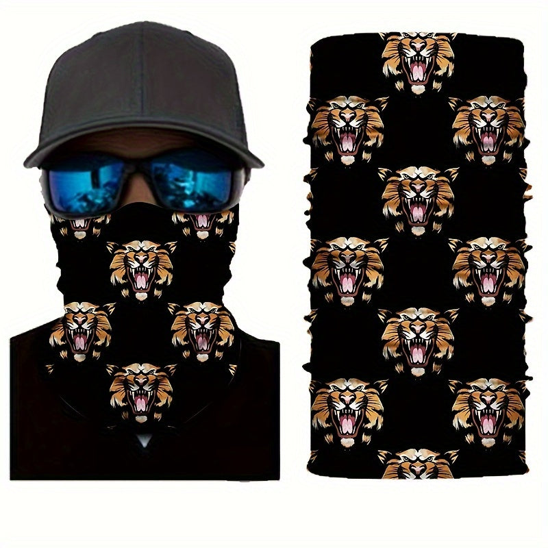 4 Pack Camouflage Face Cover Scarf Mask for Sports Cycling