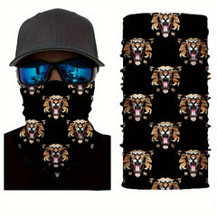 4 Pack Camouflage Face Cover Scarf Mask for Sports Cycling