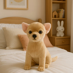 Brown Chihuahua Plush Toy: Perfect Home Decor for Kids Birthdays & Christmas