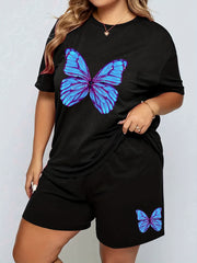 Butterfly Print Pajama Set