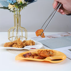 5pcs Acrylic Dumpling Plate With Saucer and Sauce Dish Set