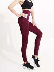 High Waist Yoga Pants Quick Dry With Pocket High Stretch Legging