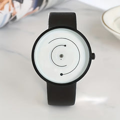 Classic Round Pointer Quartz Watch Minimalist Dial Wristwatch