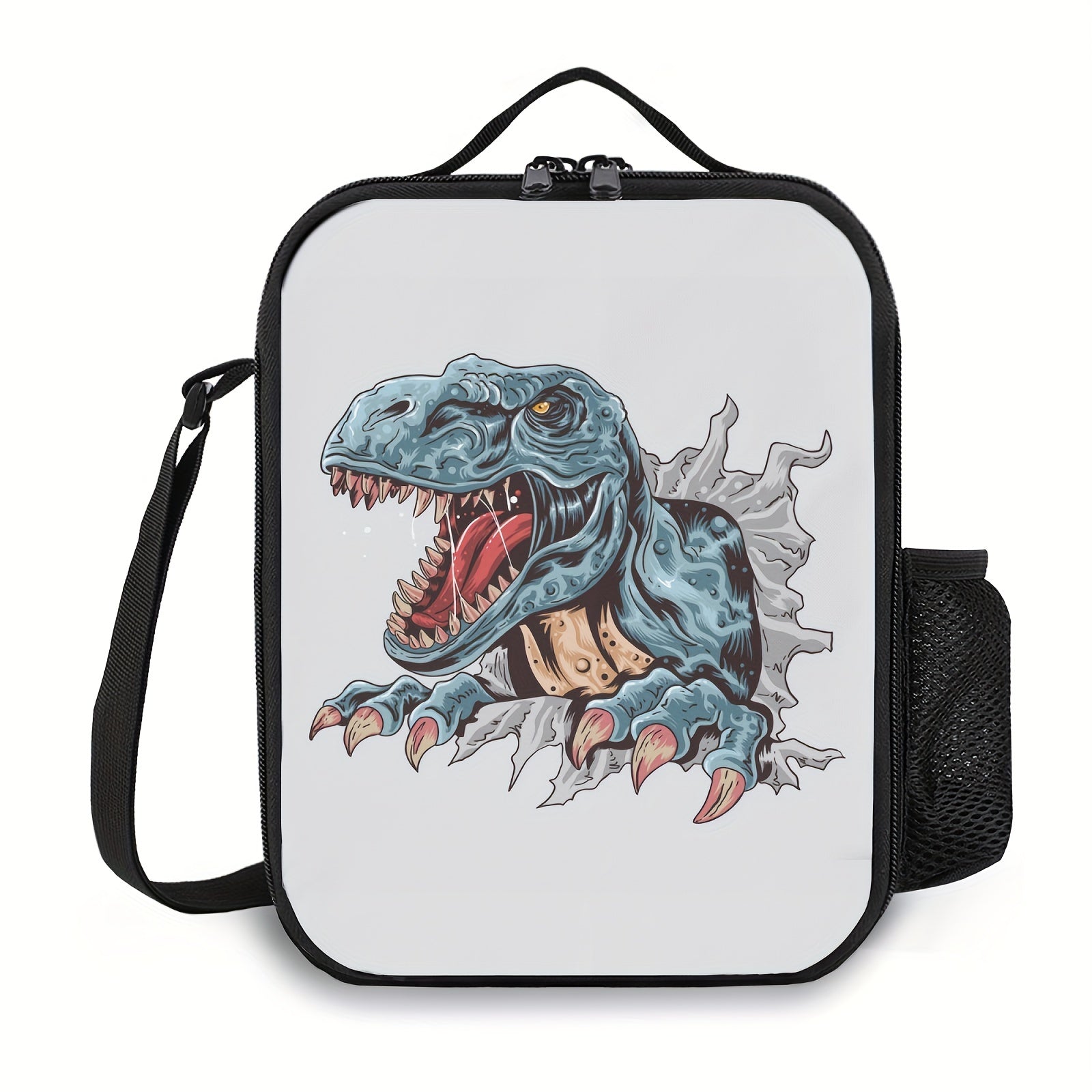 Reusable Unicorn Dinosaur Cat Pattern Insulated Lunch Bag