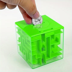 3D Maze Piggy Bank Coin Bank Money Saving Jar Gift