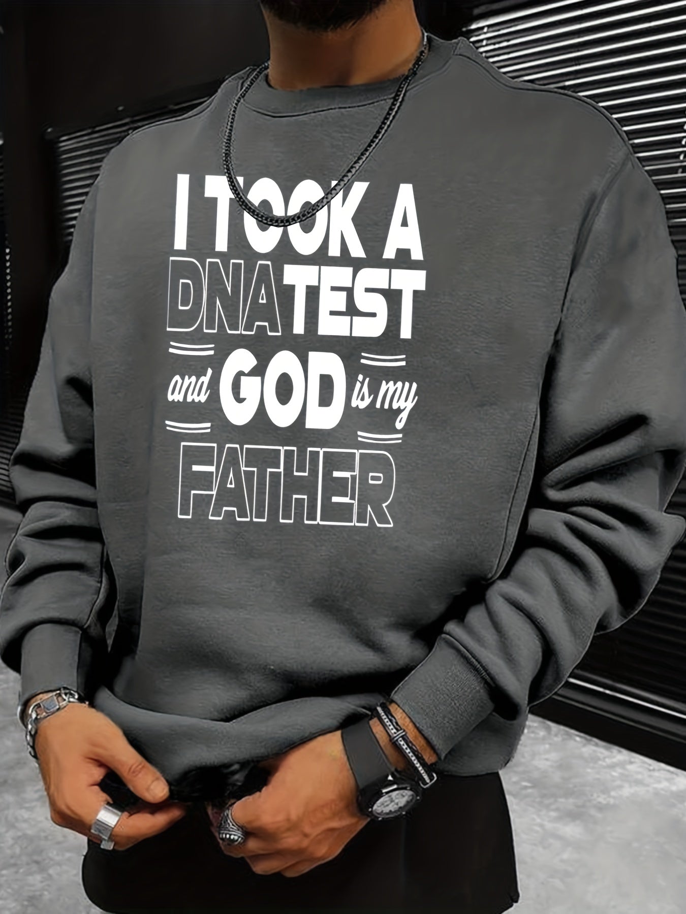 God Is My Father Sweatshirt Men's Graphic Pullover Sweats