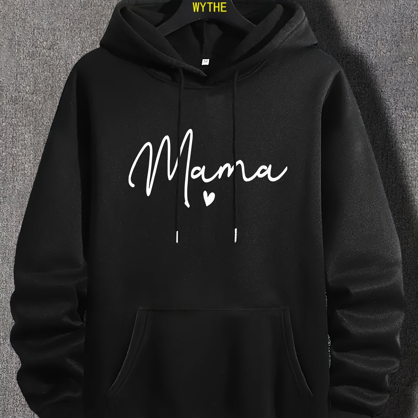 Mama Print Hoodies For Men Graphic Sweatshirt Kangaroo Pocket
