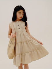 Girls' Sleeveless Princess Dress for Summer Parties