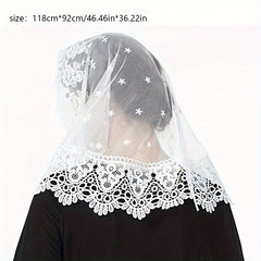 Floral Lace Mantilla Shawls for Women - Romantic & Bridal Veils