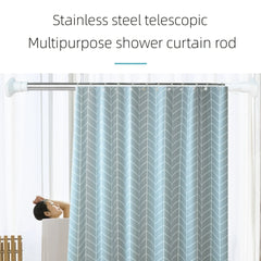 Telescopic Shower Curtain Rod Easy Installation