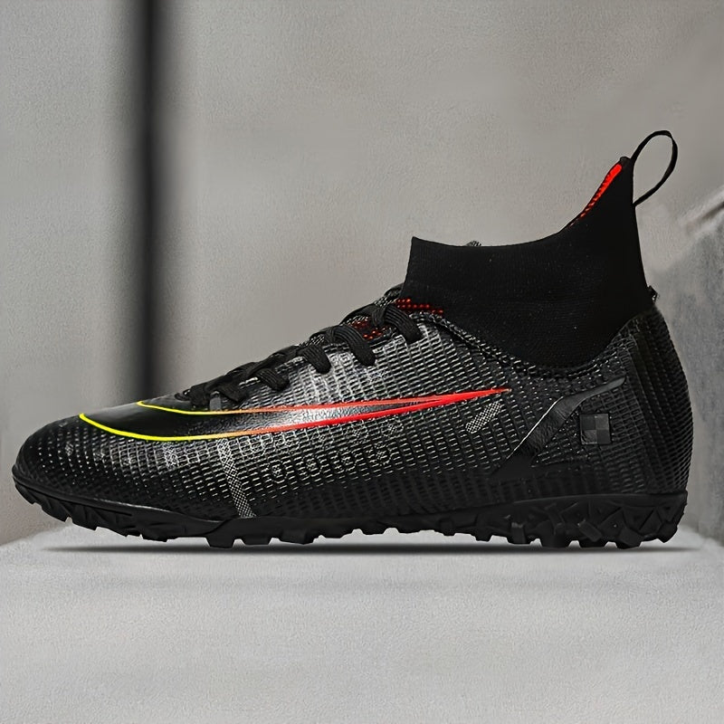 Men's High Top Turf Football Boots - Outdoor Professional Soccer Cleats