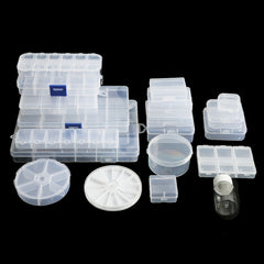 Transparent Plastic DIY Jewelry Storage Box