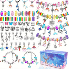 112pcs Bracelet Making Kit DIY Craft Set for Girls Jewelry Gift
