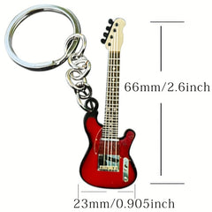 Guitar Keychain Miniature Instrument for Music Lovers