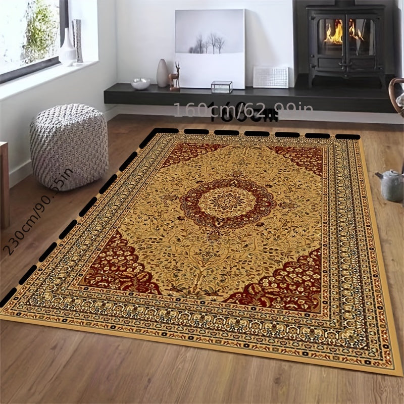 European Style Vintage Area Rug for Living Room Tea Table Sofa