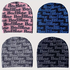 Stylish Windproof Knit Beanie Hat Letter Embroidery Warm Ski Cold Hat