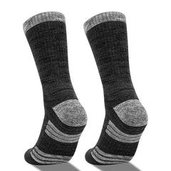 YUEDGE Men's Cushioned Hiking Crew Socks Moisture Wicking Durable Athletic Socks