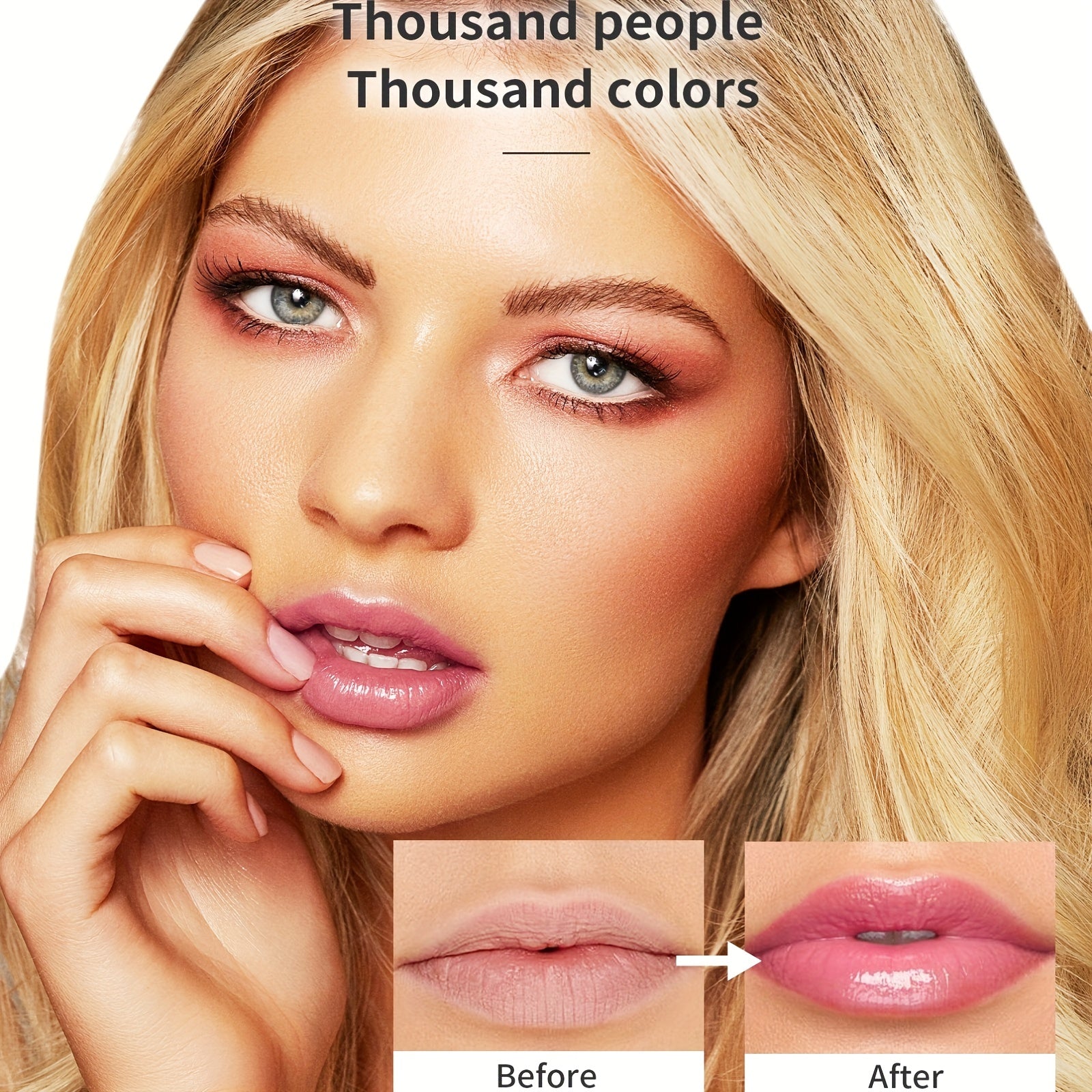 Nourishing Flower Jelly Lipstick Temperature Changing Smudge Proof