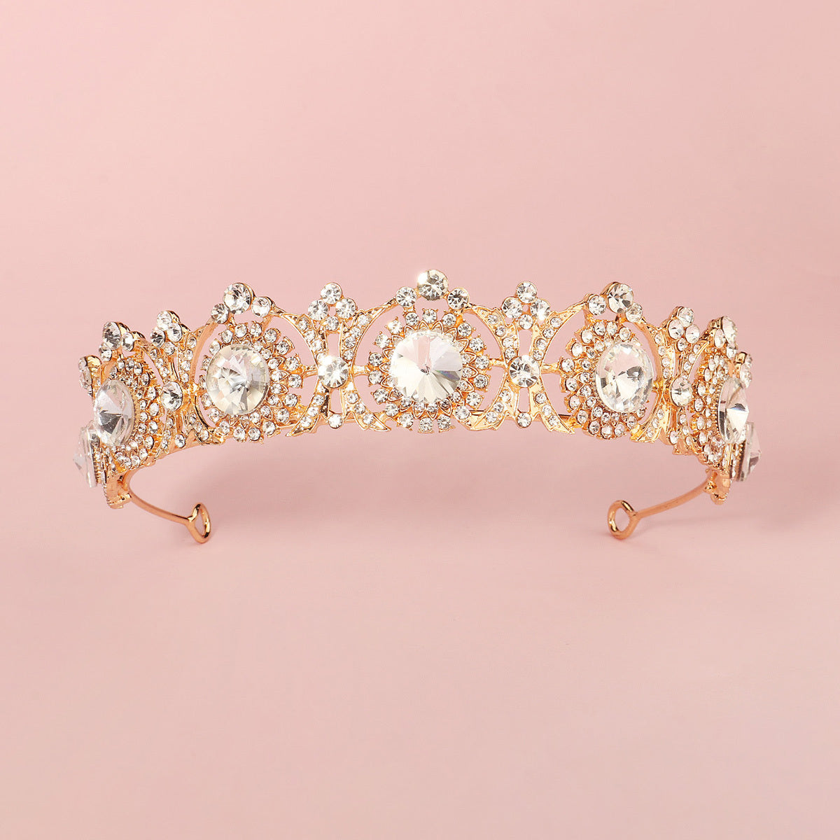 Rhinestone Tiara Crown Wedding Hair Jewelry