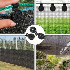 40pcs Plastic Sunshade Clips Instant Grommet Film Fast Installation