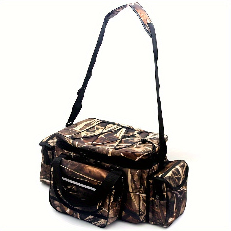 Large Capacity Fishing Bag Camouflage Crossbody Bag