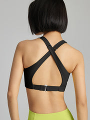 Criss Cross Backless Sports Bra Push Up Yoga Tank Top