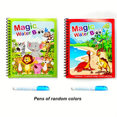 Reusable Watercolor Magic Book for Kids Ages 3+