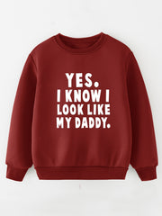 Baby Boys Letter Print Long Sleeve Sweatshirt Tops Kids Clothes